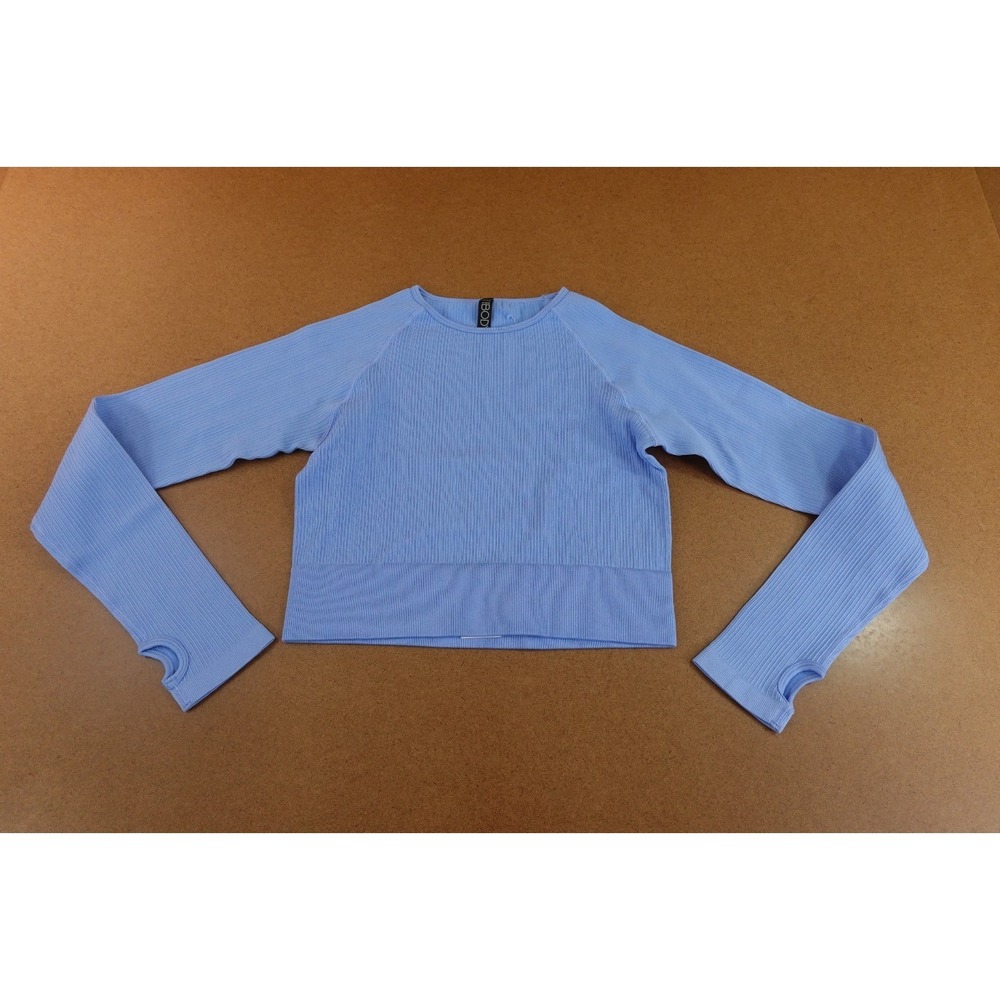 Cotton On Body Womens Large Gumball Seamless Long Sleeve Activewear Crop Top NWT